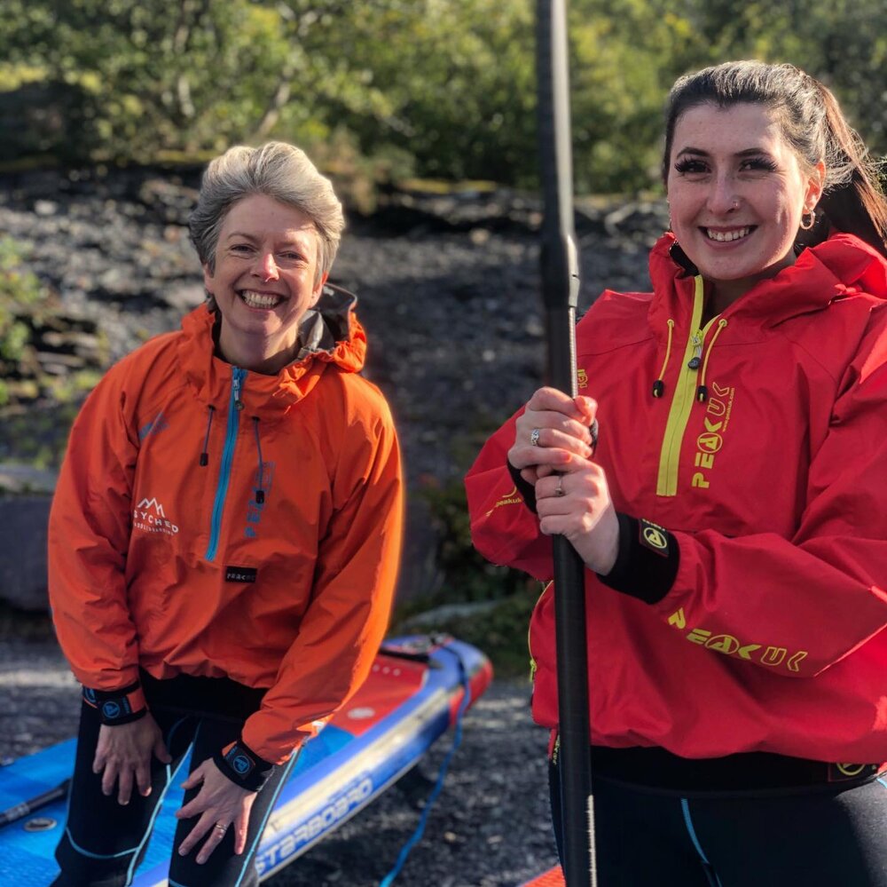 We had the pleasure of being joined by Peter, Mansul &amp; Jenny, Cat &amp; Jackie, Russ &amp; Tracey. They&rsquo;ve wanted to try SUP for a while and excited to try it with us today. Sadly too windy for Ynys Mon for SUP, so we popped to a quiet spot in Snowdonia to enjoy calmer conditions. They loved their Beginner SUP Experience. They are well and truly psyched for SUP! Well done all you did great! Thank you for joining us. Have a lovely weekend. We look forward to seeing you again soon.
#SUP #Paddling #standuppaddleboarding
#standuppaddleuk #Paddleboarding 
#Starboard #BeautifulWales #Findyourepic #gwladgwlad 
#VisitWales #Wales #Anglesey #Thisismywales
#DiscoverCymru #Getoutside
#Thegreatoutdoors #adventureiseverywhere
#sea #ocean #optoutside #exploreyourworld
#adventure #adventuretime #exploremore #travelgram #visialsoflife #suplife #ynysmon #outdooradventures 
@starboardsupuk @starboardsup @peakukkayaking @waterskillsacademy